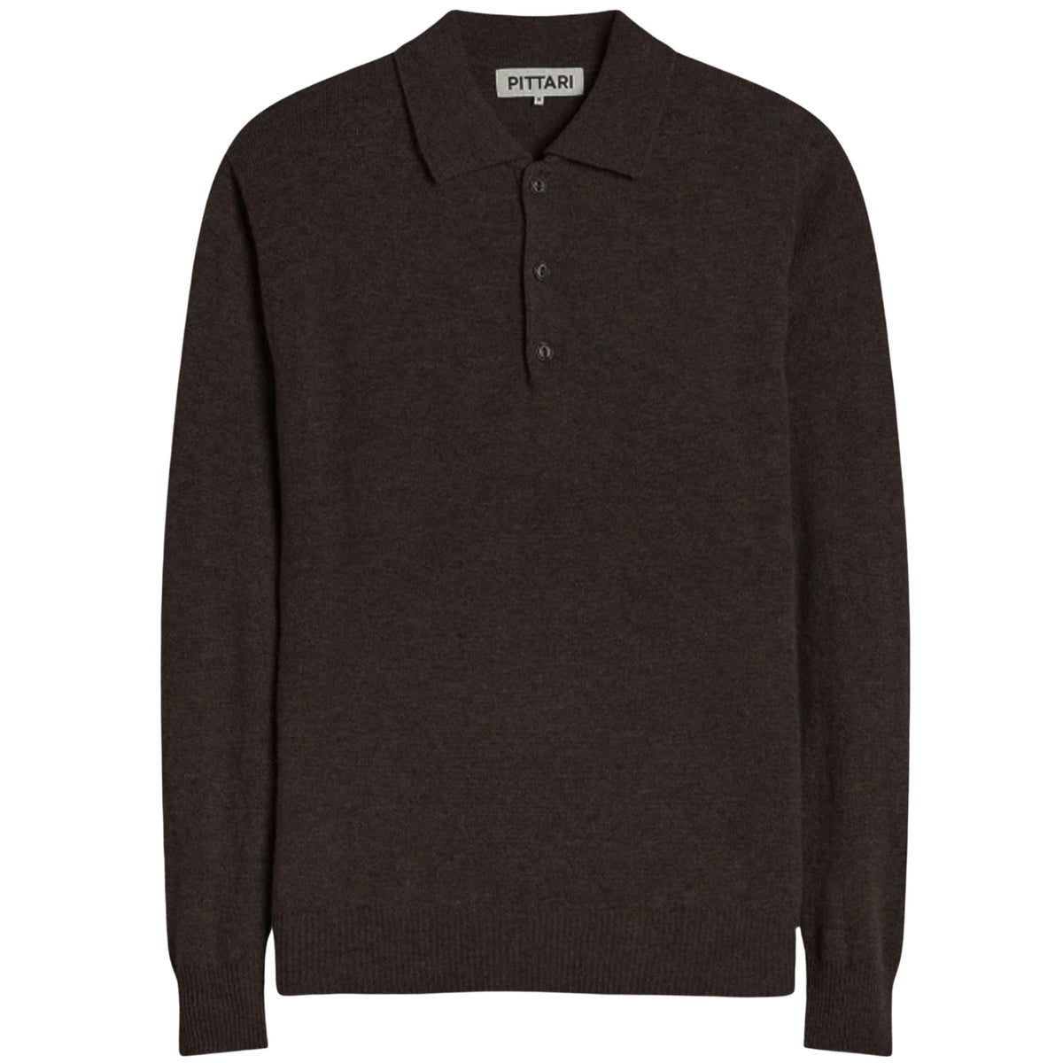 Pittari Knitted Polo Shirt - Cocoa