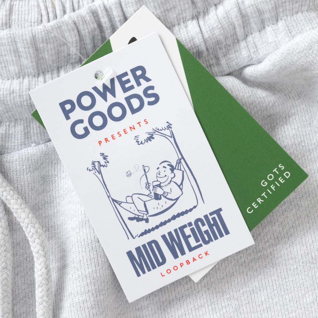 Power Goods Loopback Sweat Shorts - Ash