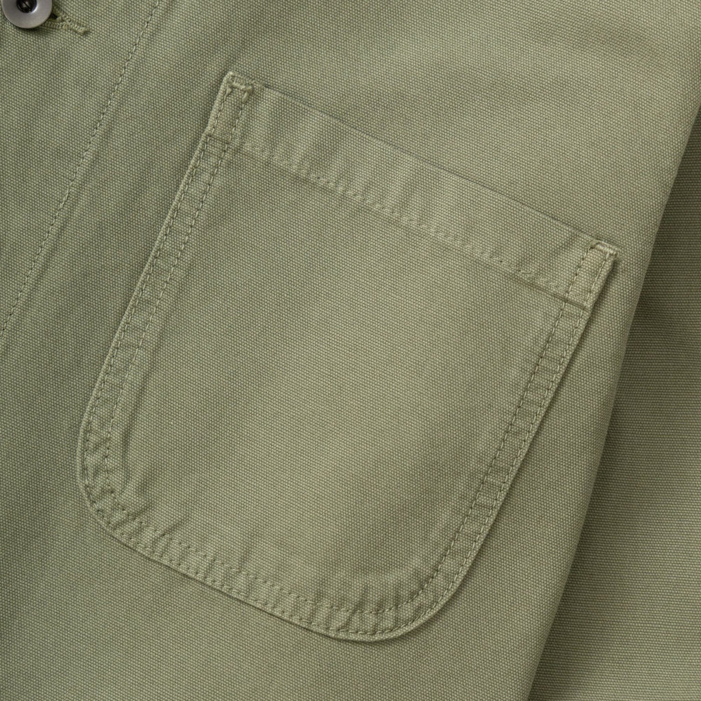 Service Works Canvas Long Shop Coat - Olive