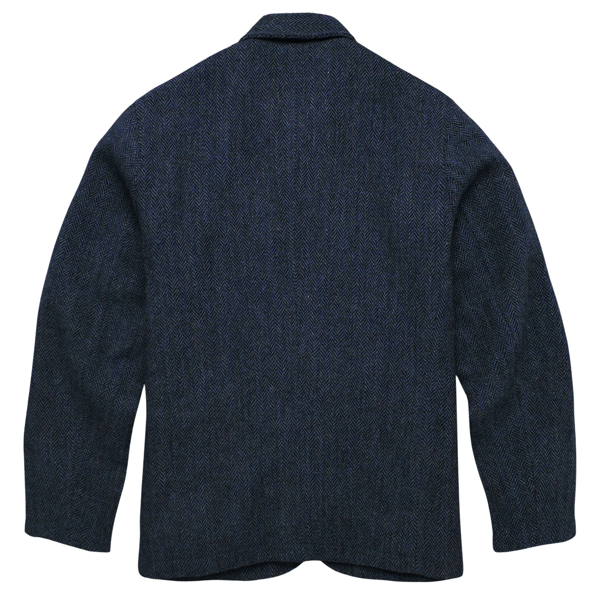 Universal Works Harris Tweed OG Bakers Jacket - Blue/Black
