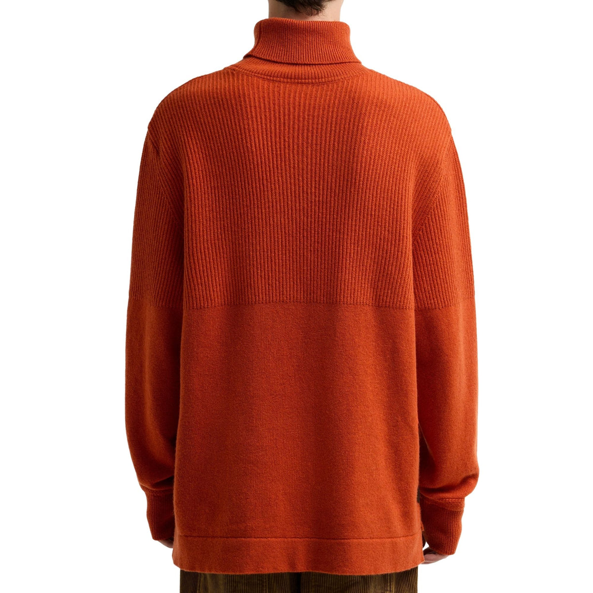 Barbour x Norbit Funnel Neck Jumper - Burnt Orange