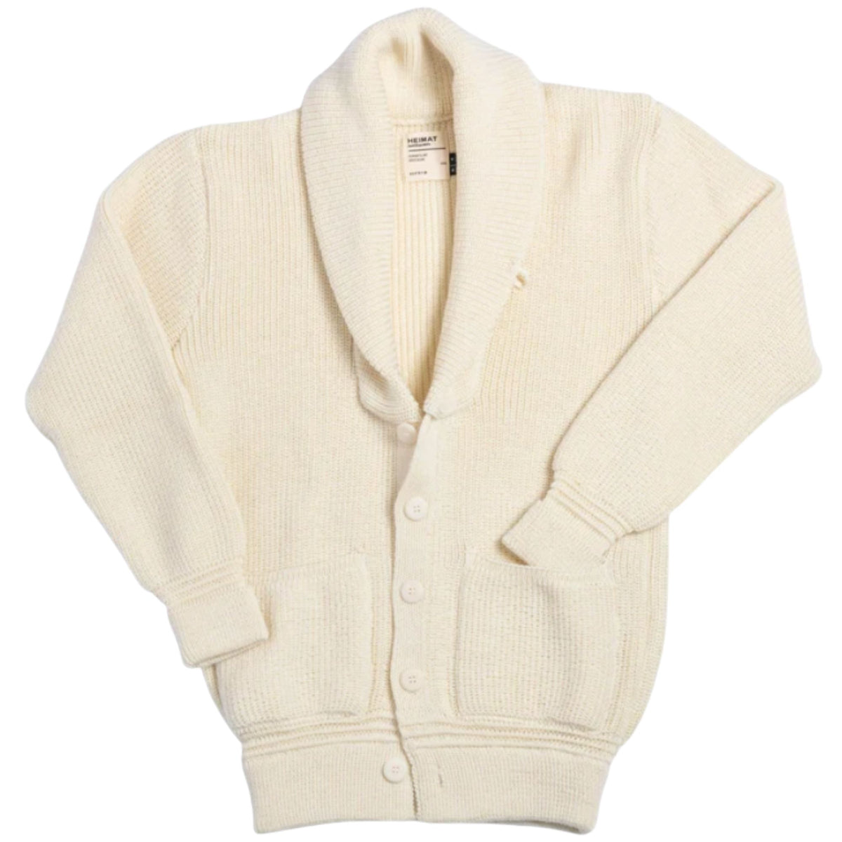 Heimat Virgin Wool Eiger Cardigan - Seashell