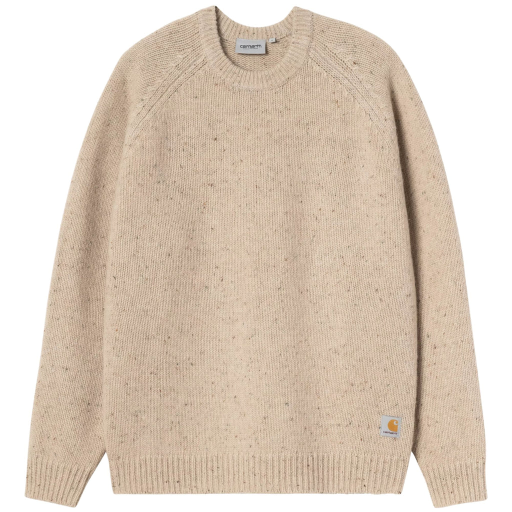 Carhartt WIP Anglistic Sweater - Speckled Fleur de Sel