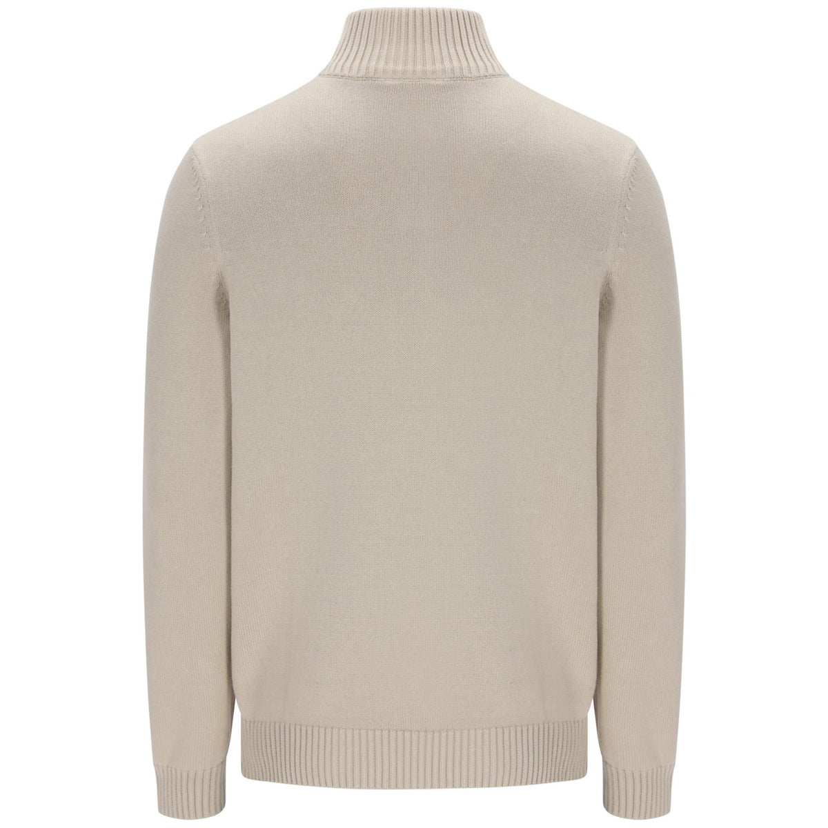 Sergio Tacchini New Dallas 1/4 Zip Knitted Top - Peyote/Martime Blue