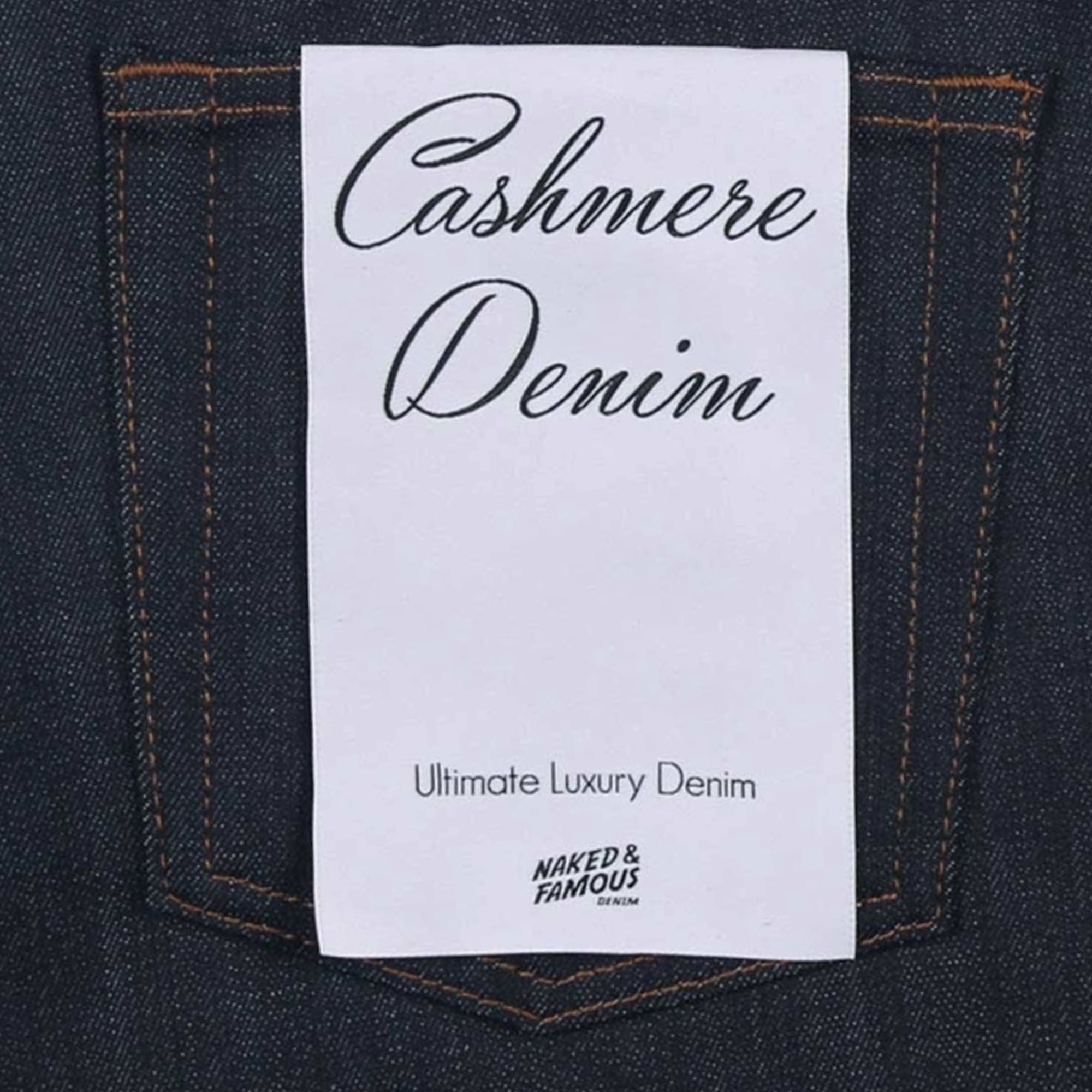 Naked and Famous Denim Super Guy Cashmere Blend Stretch Denim - Indigo