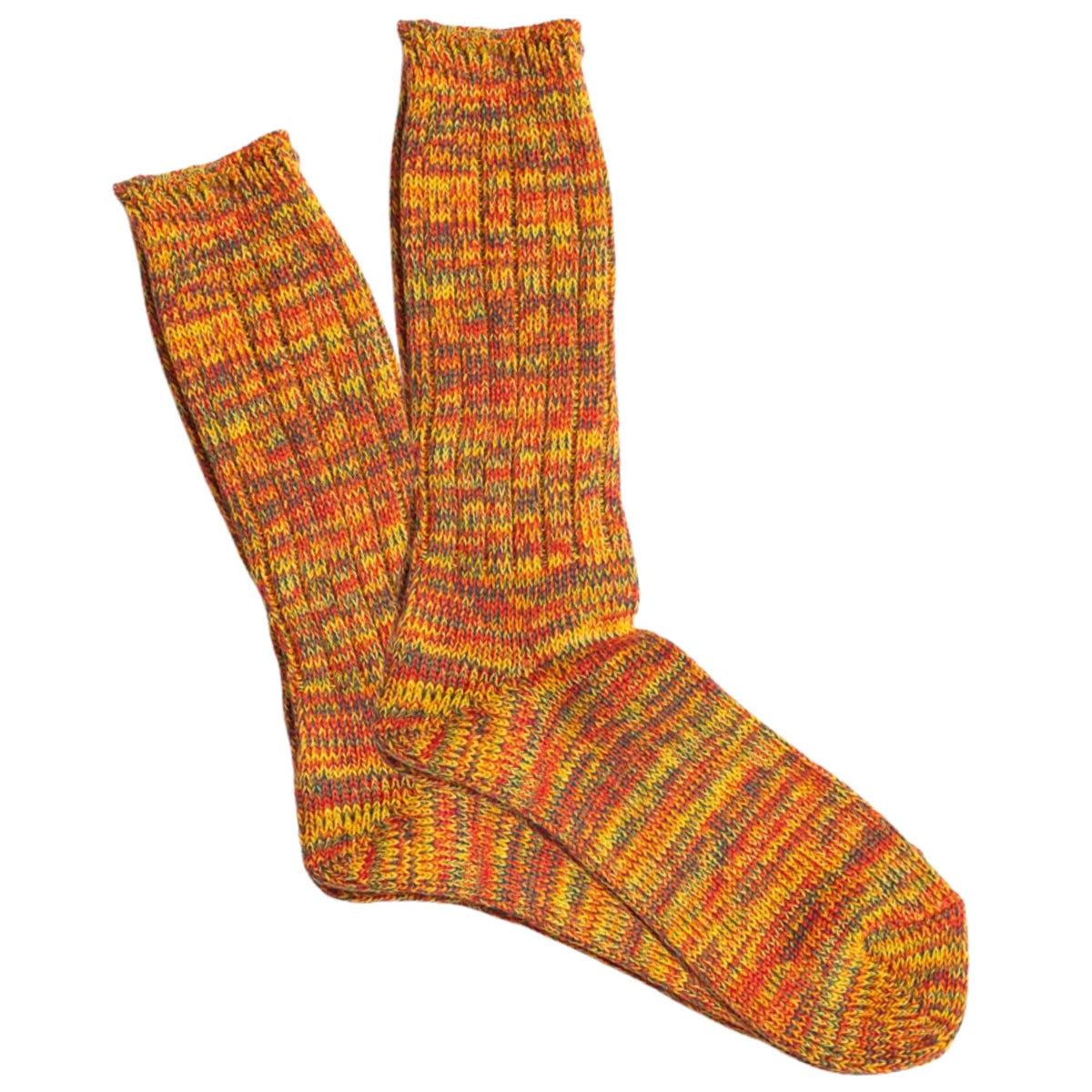 Anonymous Ism 5 Color Mix Crew Sock - Yellow