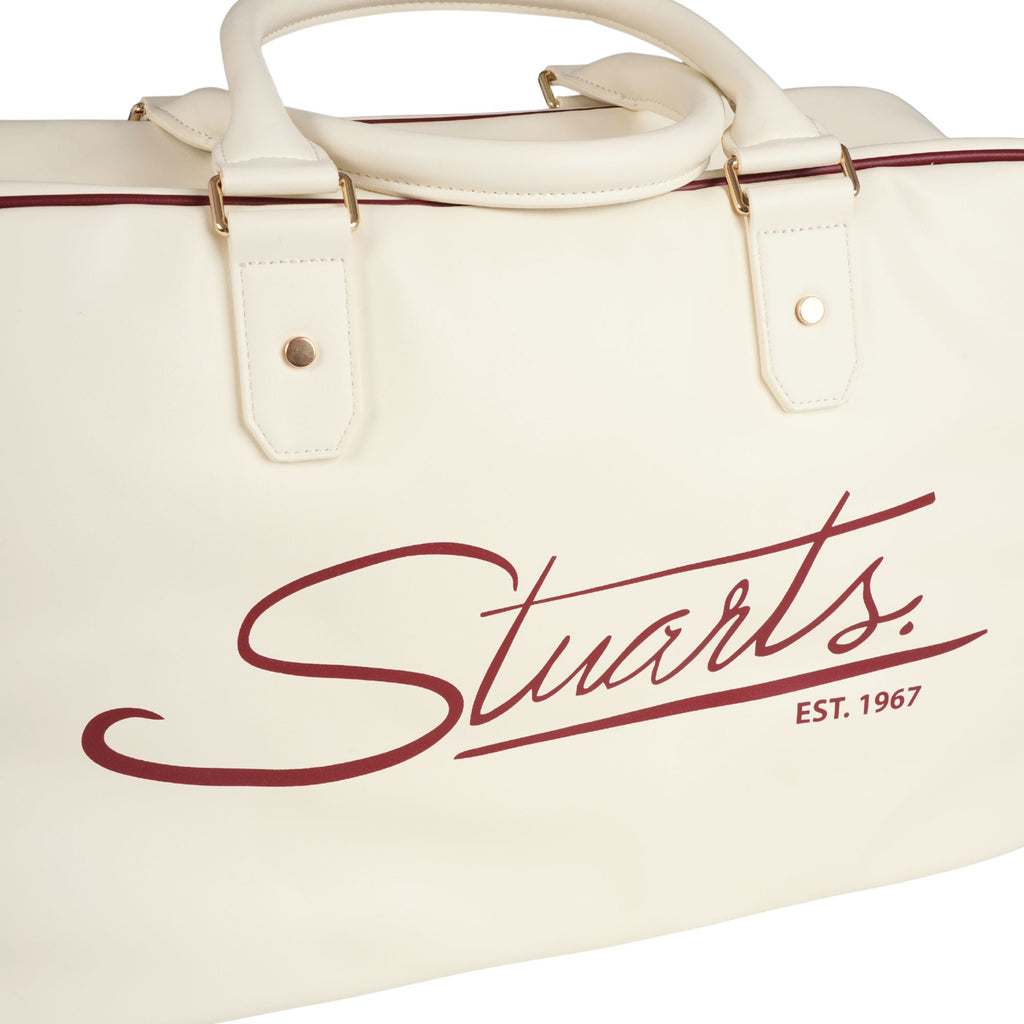 Sergio Tacchini x Stuarts x Stuarts Railton Holdall - Buttercream/Merlot