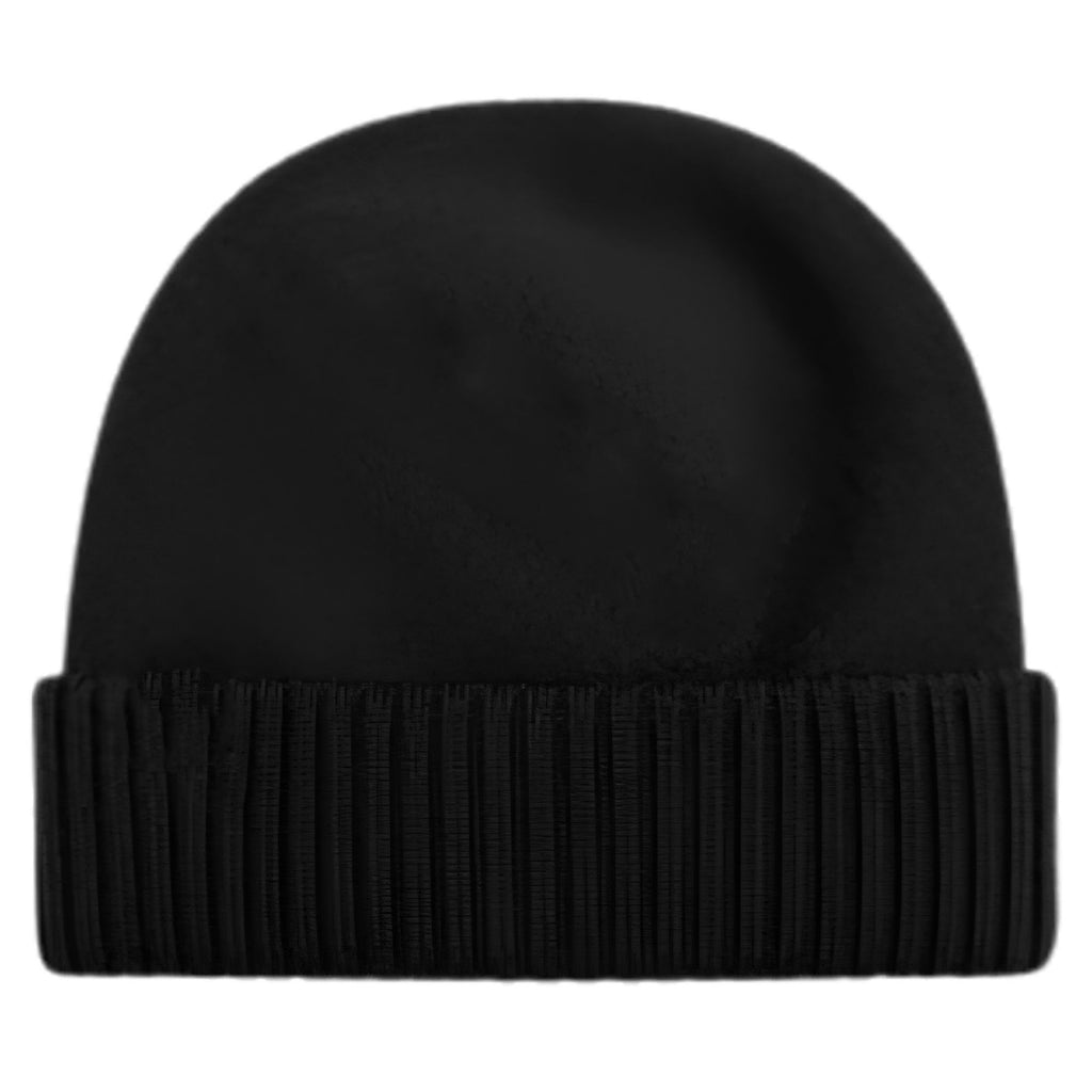 C.P Company Knit Cap Extrafine Merino Fleece - Black